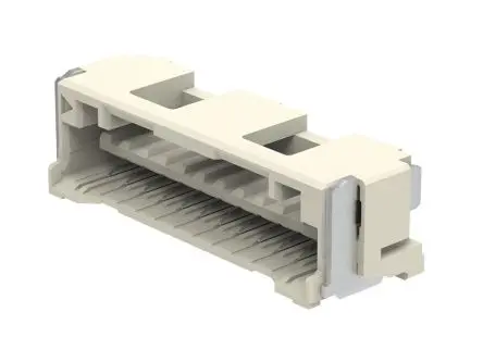 Produktfoto 1 von Molex 502585 Buchsentülle gewinkelt, 12-polig / 1-reihig, Raster 1.5 mm Raster Oberfläche, Belegung, Kabel-Platine,
