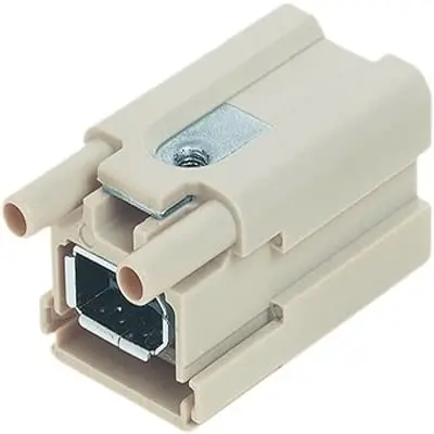 Produktfoto 1 von HARTING Han Brid Stifteinsatz Stecker, 2-polig 1A, Panel, Einfügen