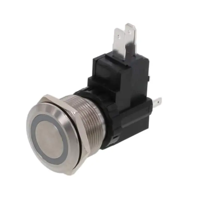 TE Connectivity Alocswitch Druckknopf Beleuchtet Tastend Frontplattenmontage Ø 22.2 mm, 1-poliger Umschalter / 16A 250