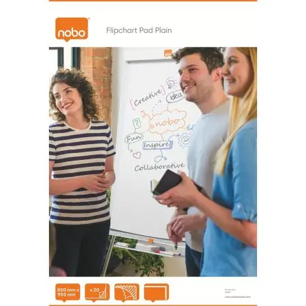 Produktfoto 1 von Nobo Flipchart glatt, 20 Stk.