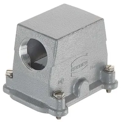 Produktfoto 1 von HARTING Han HP Haube Schraubbefestigung, Kabel 10B Haube, IP66, IP68, IP69, IPx9K