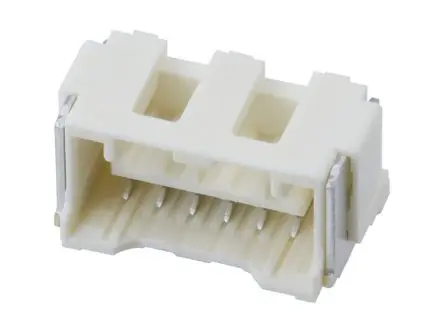 Produktfoto 1 von Molex 502584 Buchsentülle Vertikal, 6-polig / 1-reihig, Raster 1.5 mm Raster Oberfläche, Belegung, Kabel-Platine,
