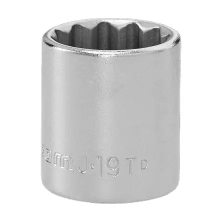 Produktfoto 1 von Facom 3/8 in 12-Kant Buchse SW 19 mm 12-Kant x 33mm