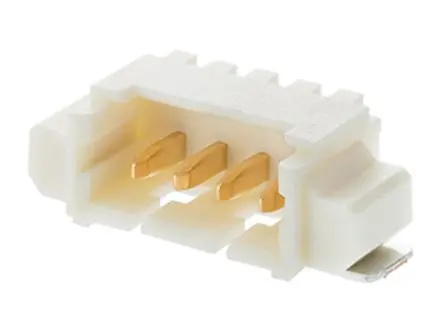Produktfoto 1 von Molex 53261 Leiterplattenleiste gewinkelt, 14-polig / 1-reihig, Raster 1.25 mm Raster Oberfläche, Kabel-Platine,