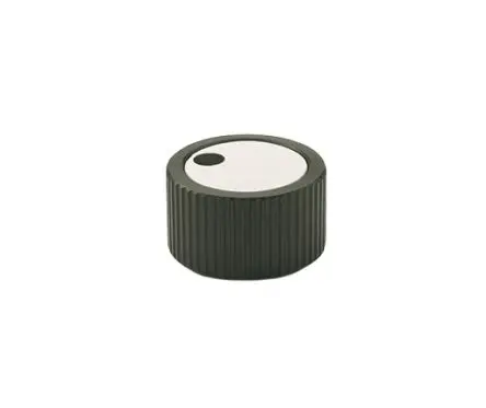 Produktfoto 1 von Ganter Feststellschraube Schwarz M5 Aluminium x 32 mm Gerändelt, mit Welle Ø 42 mm