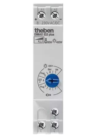 Produktfoto 1 von Theben DIMAX Dimmer, 400 W 230V 1-polig 1 Auslässe H. 128 mm T. 60 mm