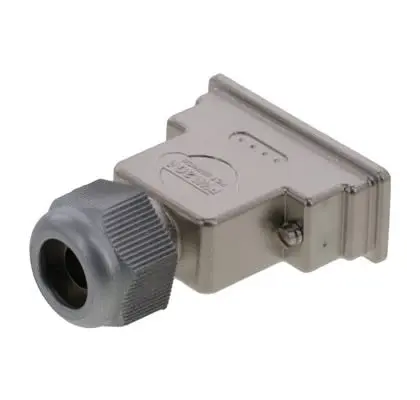 Produktfoto 1 von FCT from Molex 172704 D-Sub-Gehäuse Gerade, D: D-SUB, Grau, Größe 2, aus PC/ABS-Blend