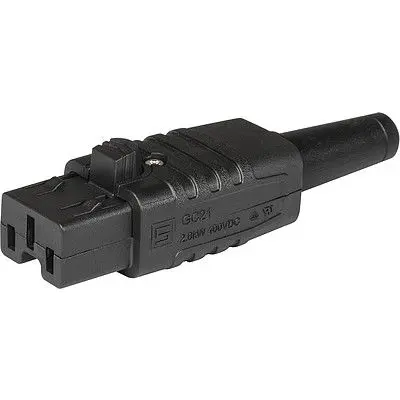 Produktfoto 1 von Schurter GC21 Anschluss IEC 400V, Gerade Stecker, Schraubanschlussklemme 8.8A