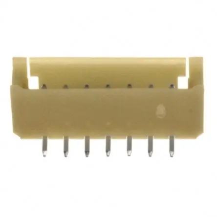 Produktfoto 1 von Molex 55460 Leiterplattenleiste Vertikal, 7-polig / 1-reihig, Raster 2 mm Raster Oberfläche, Kabel-Platine, Ummantelt