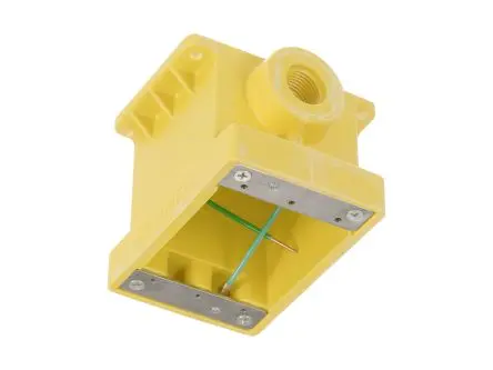 Produktfoto 1 von Molex 130128 Glasfaserverstärktes Polyester Abzweigdose Gelb Breite 101.6mm Höhe 80.1 mm Länge 118 mm