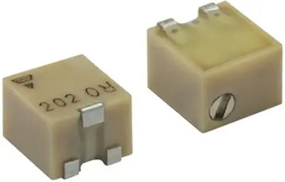 Produktfoto 1 von Vishay TSM4 12-Gang SMD Oberflächenmontierter Trimmerwiderstand, Einstellung von oben, 200 kΩ, 10 %, 0.25 W, J-Haken, L.