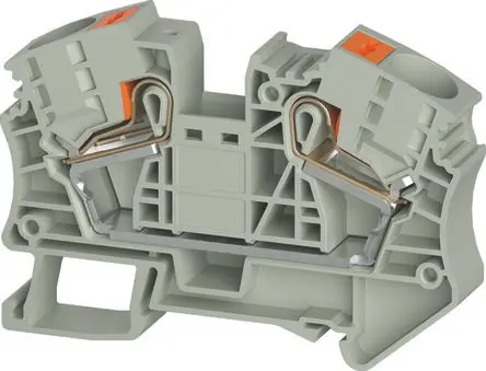 Wieland Anschlussklemmenblock DIN-Schiene 2 Grau, 16mm², 1000V Einsteck-Anschluss