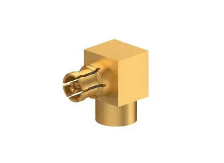 Produktfoto 1 von Huber+Suhner 26_SMPM Buchse Koaxialsteckverbinder SMPM, Kabel, für Koaxial-Kabel, 50 Ω Steckbar, gewinkelt