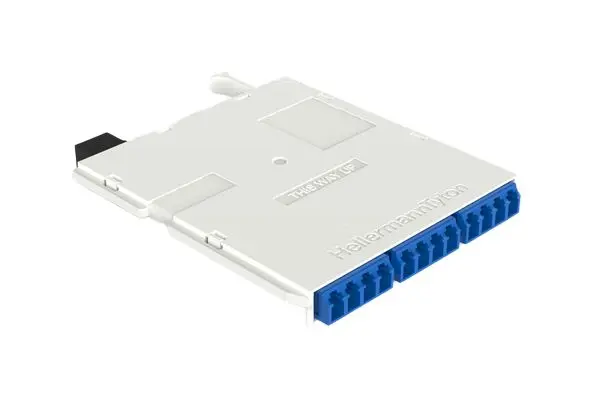 Produktfoto 1 von HellermannTyton Connectivity RapidNet Ultra12 Kassette 12 Port Singlemode LC B. 94 mm H. 12 mm L. 120 mm