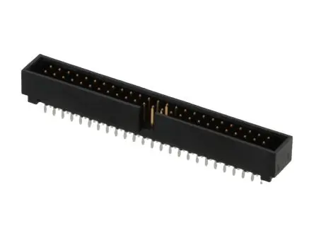 Produktfoto 1 von Molex 70246 Leiterplattenleiste Vertikal, 50-polig / 2-reihig, Raster 2.54 mm Raster Oberfläche, Kabel-Platine,