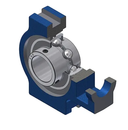 SNR 2-Loch Zylindrisch Lagereinheit aus Gusseisen, Innen-Ø 60 mm, 65.1 mm x 194 mm