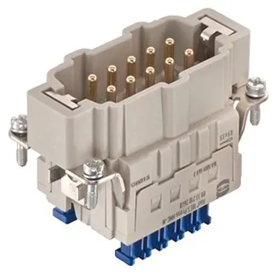 Produktfoto 1 von HARTING Han ES Stifteinsatz Stecker, 10-polig 16 A, Einfügen