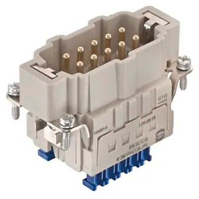 Produktfoto 1 von HARTING Han ES Stifteinsatz Stecker, 10-polig 16A, Einfügen