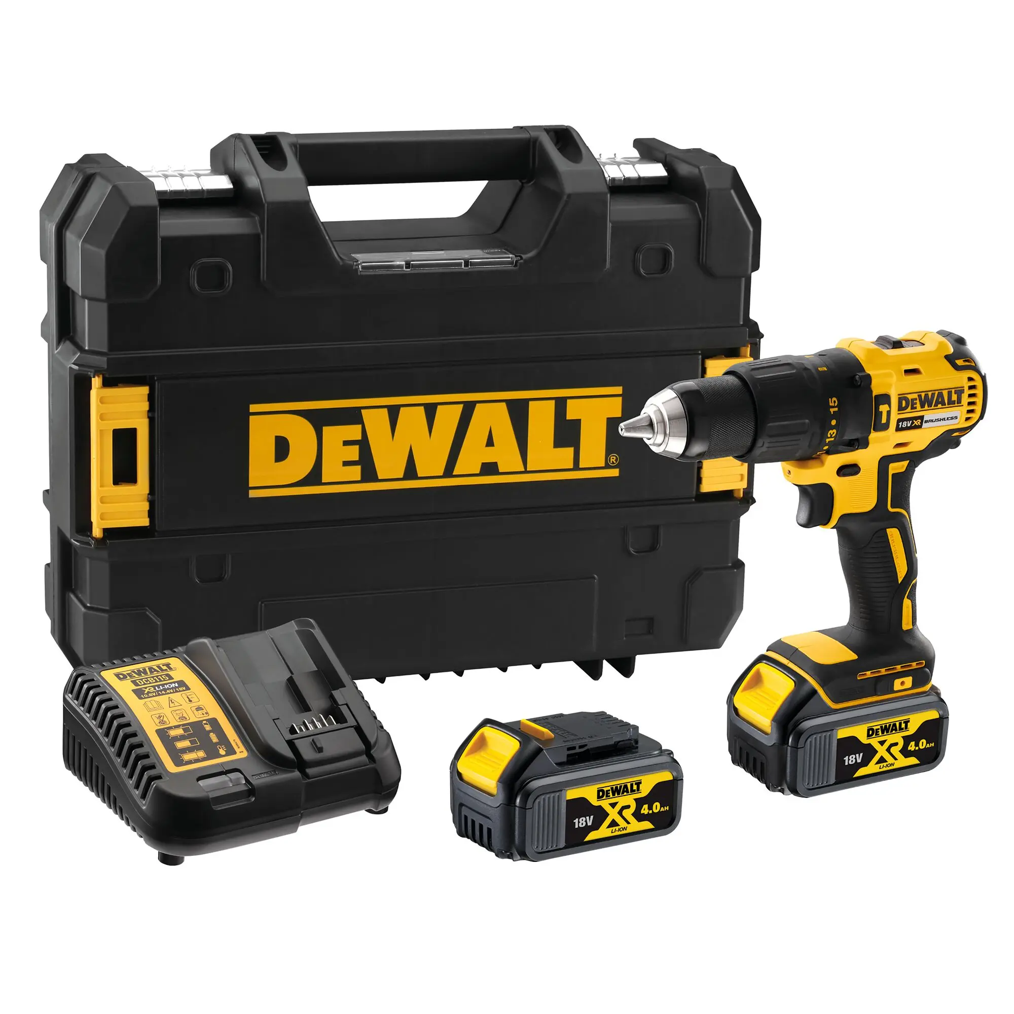 Produktfoto 1 von DeWALT DCD77 Schnurlos 18V Bürstenlos 13 mm 340 W