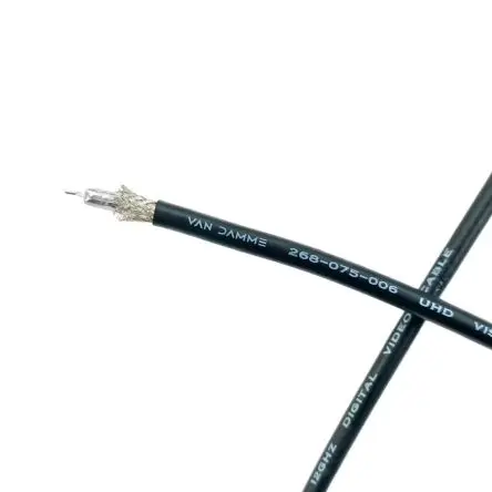 Produktfoto 1 von Van Damme Van Damme Enhanced UHD Vision Coax Koaxial Koaxialkabel, Verlegekabel, 75 Ω, 50 mm, Aussen ø 6.95 mm Außen-ø ,