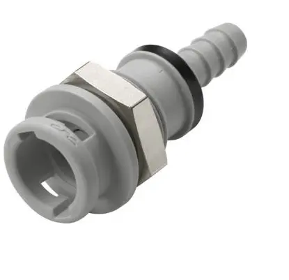 Produktfoto 1 von Colder Products Pneumatische Schnellkupplung Schlauchverbinder, Glasfaserverstärktes Polypropylen 1/4 in, Anschluss,