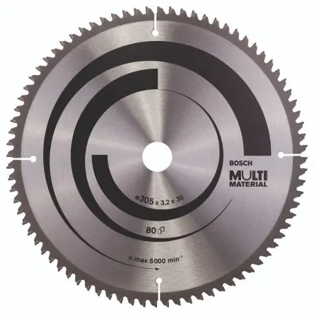 Produktfoto 1 von Bosch 80 Hartmetall Multi-Material Kreissägeblatt, Ø 305 mm 1