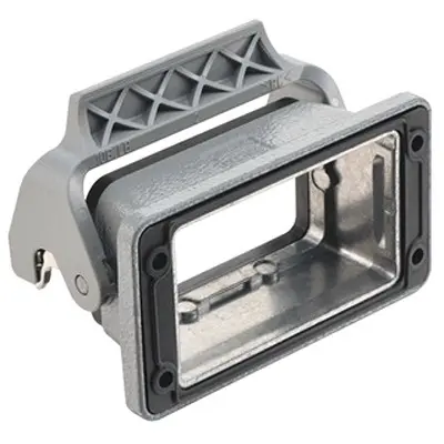 Produktfoto 1 von HARTING Han B Gehäuse Einhebel, Hinten 10B Anbaugehäuse, IP65