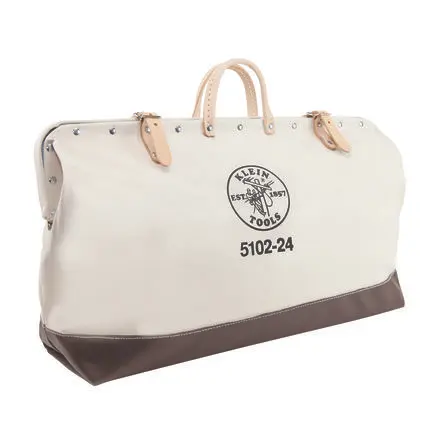 Produktfoto 1 von Klein Tools Leinen Werkzeugtasche mit Schnalle, 6Zoll x 24 Zoll x 15 Zoll Schultergurt