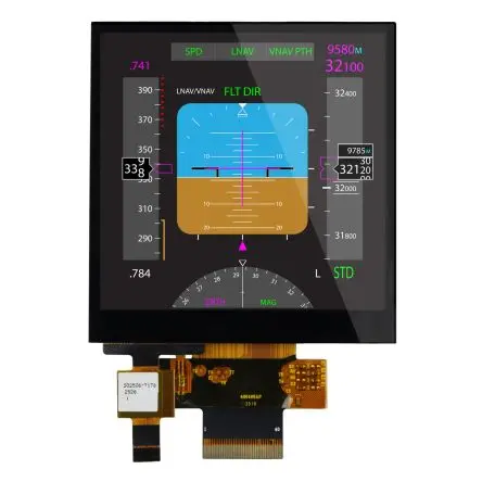 Produktfoto 1 von NEWHAVEN DISPLAY INTERNATIONAL Farb-LCD 4 Zoll SPI Touchscreen Kapazitive Berührung, 480 x 480 Pixel, 70.1 X 71.8 mm LED