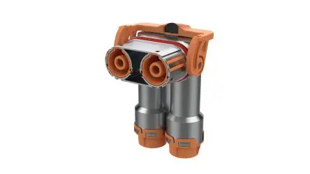 Produktfoto 1 von Amphenol Industrial PowerMate Anschluss, Kabel 520A, 2-reihig, 2-polig, Buchse, 70mm², Stecker