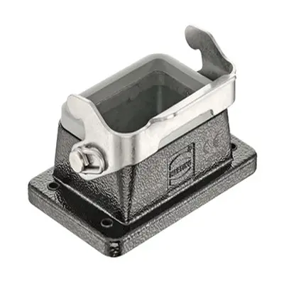Produktfoto 1 von HARTING Han M Anbaugehäuse Einhebel 1, Hinten 6B Anbaugehäuse, IP66