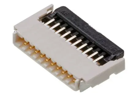 Produktfoto 1 von Molex FBH1, Oberfläche gewinkelt FPC-Steckverbinder, 24-polig Buchse / 1-reihig, Raster 0.50 mm, SMD