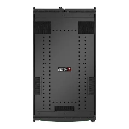 Produktfoto 1 von APC Serie NetShelter SX Gehäuse, 48 U, Stahl, Ges H. 225.8 cm, Schwarz 107 cm, 134.88 kg, 4-beinig 60 cm
