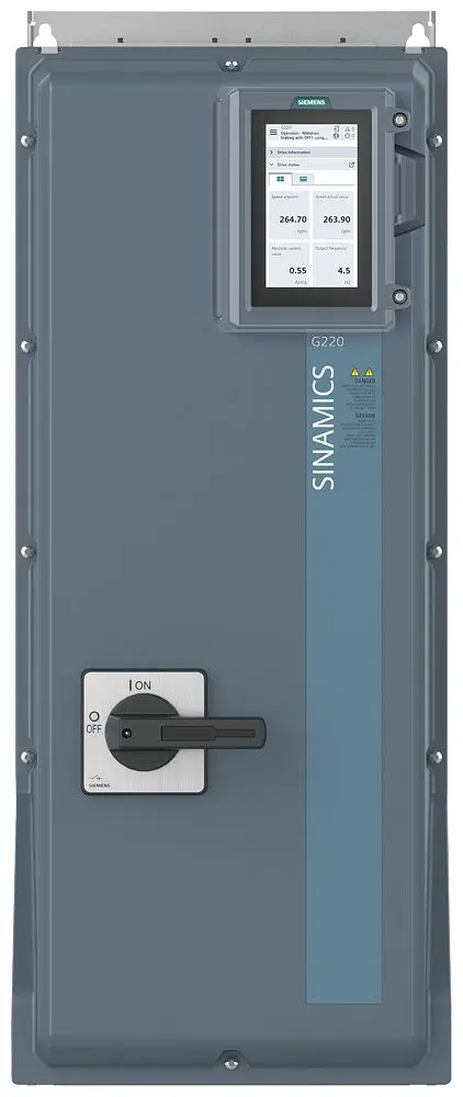 Produktfoto 1 von Siemens G220 Clean Power 3-Phasen Wechselstrommotorantrieb 45 kW 415 V 150 A 550Hz