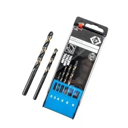 Produktfoto 1 von CK Stahl Bohrer Satz 2 mm → 8 mm, 6-teilig für Allzweckbohrer