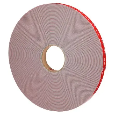 Produktfoto 1 von 3M 7100395415 3M VHB Acrylschaum Schaumstoff Klebeband doppelseitig, Grau, Stärke 2.3 mm, 22mm x 19 mm, 92N/cm