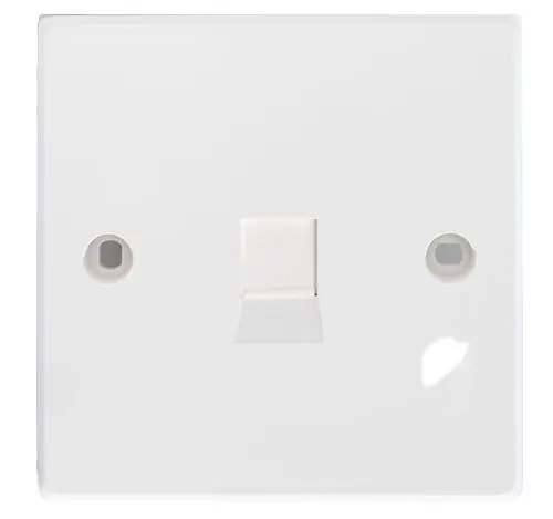 Produktfoto 1 von TUK Limited KP ABS Blende Blende Weiß, 1 Auslässe B. 86 mm