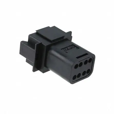Produktfoto 1 von Molex 93444 Crimpgehäuse, Kabel, Buchsengehäuse, Crimpbefestigung, Buchse, 8-polig, Schwarz / 4-reihig