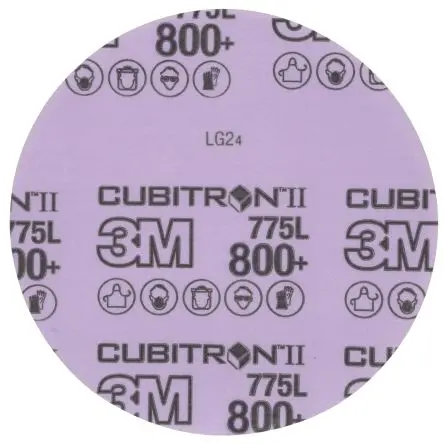 Produktfoto 1 von 3M 775L Präzisionsgeformtes Keramikkorn Folienscheibe Scheibe Ø 127 mm, Korngröße 800+ Super Fein 250 per case