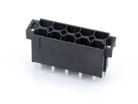 Produktfoto 1 von Molex 43915 Leiterplattenleiste Vertikal, 10-polig / 2-reihig, Raster 10 mm Raster Oberfläche, Kabel-Platine, Ummantelt