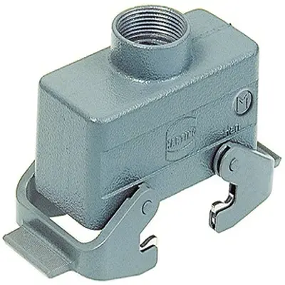 Produktfoto 1 von HARTING Han B Haube Doppelter Hebel, Kabel 10B Haube, IP65, IP66, IP40