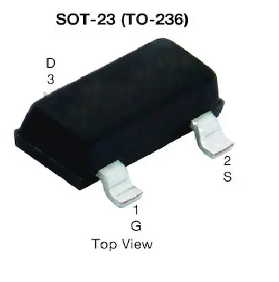 Produktfoto 1 von Vishay SQ2308FES N-Kanal, Oberfläche MOSFET Erweiterung 60 V / 2.3 A 2 W, 3-Pin SOT-23-3