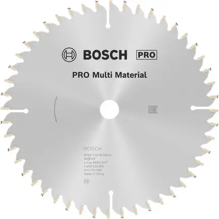Produktfoto 1 von Bosch 48 Hartmetall Multi-Material Kreissägeblatt, Ø 184 mm 1