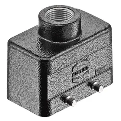 Produktfoto 1 von HARTING Han M Haube Doppelter Hebel 2, Kabel 10B Haube, IP65, IP66, IP67