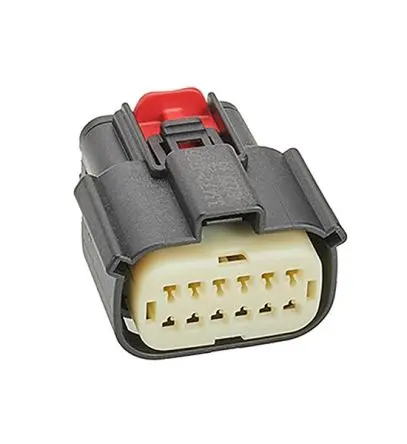 Produktfoto 1 von Molex 33472 Steckverbindergehäuse, Kabel, Steckverbinderbaugruppe, Crimp-Anschlussklemme, Buchse, 12-polig, Schwarz /