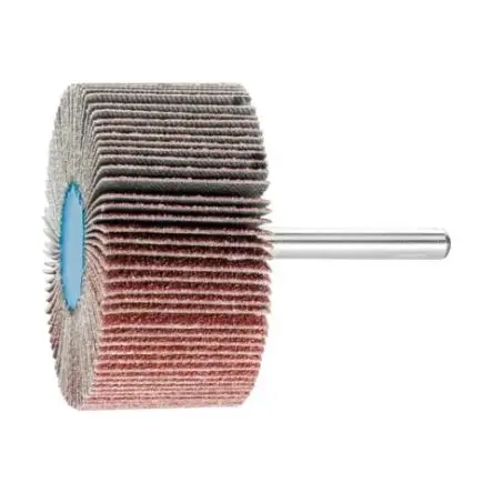 Produktfoto 1 von PFERD Rüggeberg France Lamellenrad, Korngröße 60 Aluminiumbeschichtet Fein, 60 mm x 30 mm, 12700 U/min