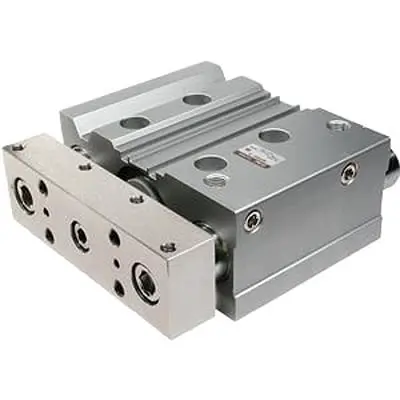 Produktfoto 1 von SMC MGPS MGPS50TF-100 Geführte Luftzylinder 100 mm Doppeltwirkend, Bohrung Ø 50 mm bis 1.0 MPa
