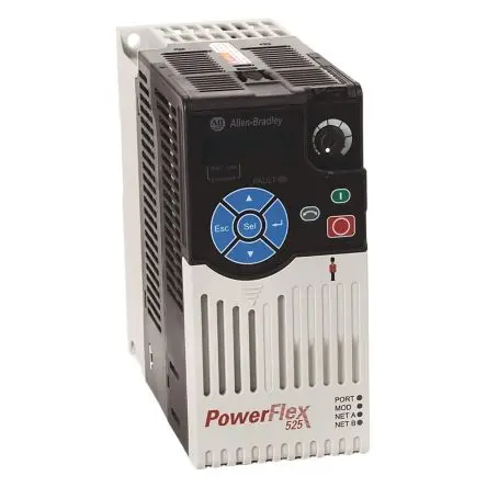 Produktfoto 1 von Allen Bradley PowerFlex 525 1-Phasen Wechselstrommotorantrieb 0.4 kW 240V ac 2.5 A 500Hz