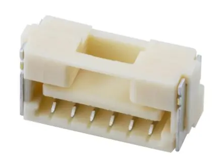 Produktfoto 1 von Molex 502386 Buchsen gewinkelt, 14-polig / 1-reihig, Raster 1.25 mm Raster Oberfläche, Kabel-Platine, Ummantelt