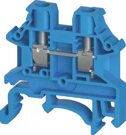 Produktfoto 1 von Wieland WTN Anschlussklemmenblock DIN-Schiene Blau, 4mm², 1000V Schraubbefestigung